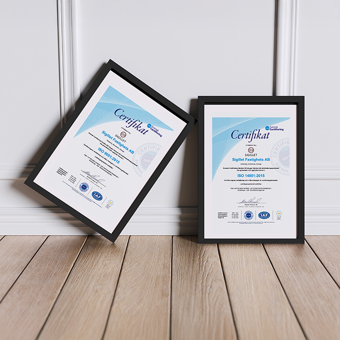 Vår kvalitets- och miljöresa fortsätter på en hög och kontinuerlig nivå.