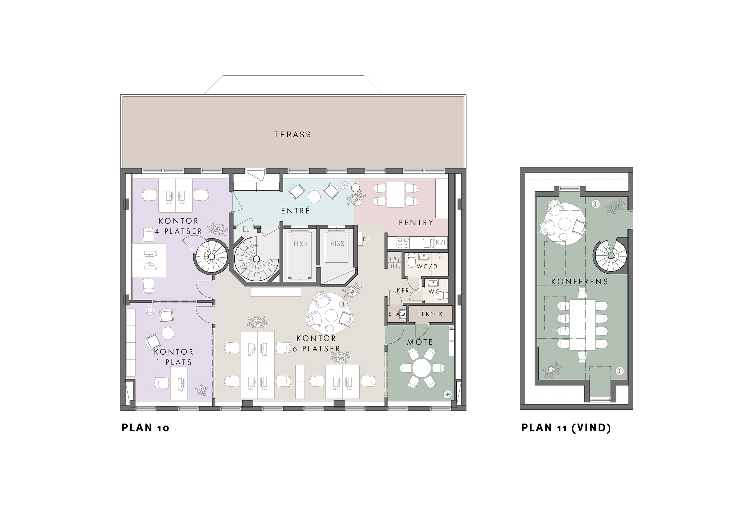 Planlösning 154 kvm Första långgatan 20